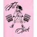 Футболка женская Fit Chik (Девушка со штангой) розовая подойдет как для повседневной носки, так и для тренировок