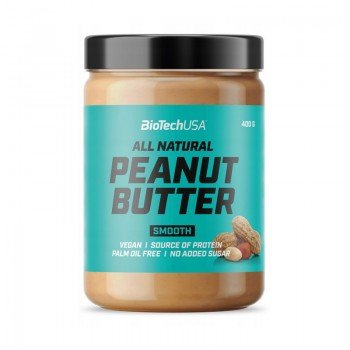 Арахисовая паста Peanut Butter Smooth (400 g) BioTech