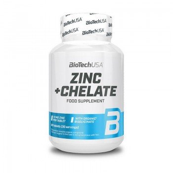 Цинк Zinc+Chelate 60 tab. Biotech USA