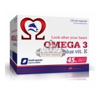Витамины и минералы Olimp Omega 3 45% + vit E 120 капсул