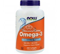 Витамины NOW Omega-3 1000 мг - 200 софт кап