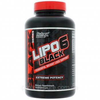 Жиросжигатель  Nutrex Lipo 6 Black Maximum Potency, 120 капс купить Украина