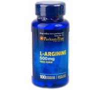 Аминокислота Puritan's Pride L-Arginine 500 mg 100 caps