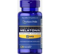 Витамины Puritans Pride Melatonin Extra Strength 5 mg 120 таб