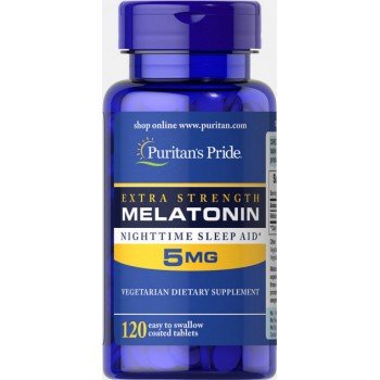 Витамины Puritans Pride Melatonin Extra Strength 5 mg 120 таб купить в Киеве