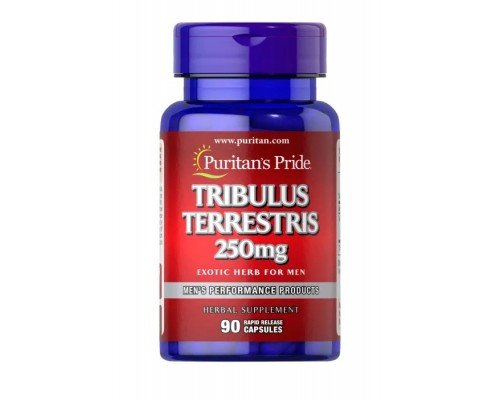 Трибулус террестрис, Tribulus Terrestris, Puritan's Pride, 250 мг, 90 капсул