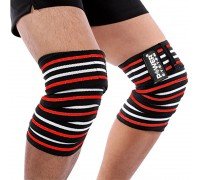 Бинты на колени Power System Knee Wraps PS-3700 Red/Black
