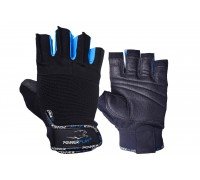 Перчатки для фитнеса PowerPlay 3092 Черно-Синие S