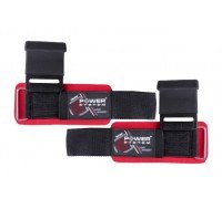 Крюки для тяги на запястья Power System Hardcore Hooks PS-3310 Black/Red