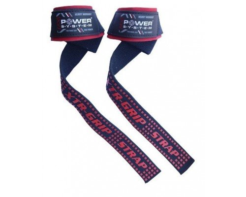 Лямки для тяги Power System XTR-Grip Straps PS-3430 Black/Red