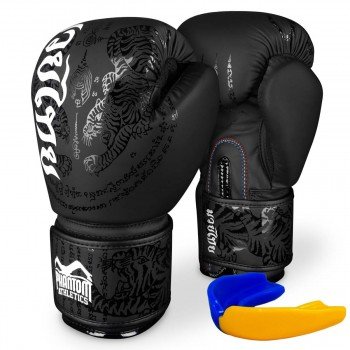 Боксерські рукавиці Phantom Muay Thai Black 16 унцій