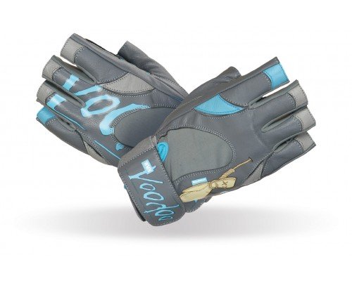 Рукавички для фітнесу MadMax MFG-921 Voodoo Mid grey/light blue S