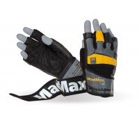 Рукавички для фітнесу MadMax MFG-880 Signature Black/Grey/Yellow L