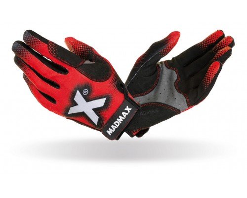 Рукавички для фітнесу MadMax MXG-101 X Gloves Black/Grey/Red L