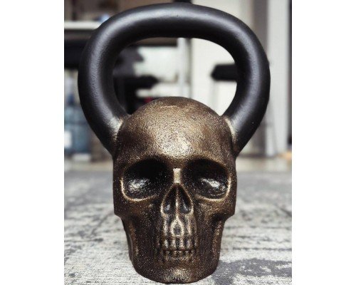 Гиря Body Of Steel Череп Skull 15 кг Бронза