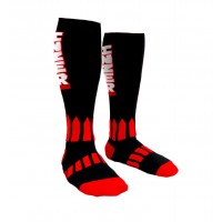 Гетры комперессионные Inzer Power Deadlift Compression Socks Черно-красные