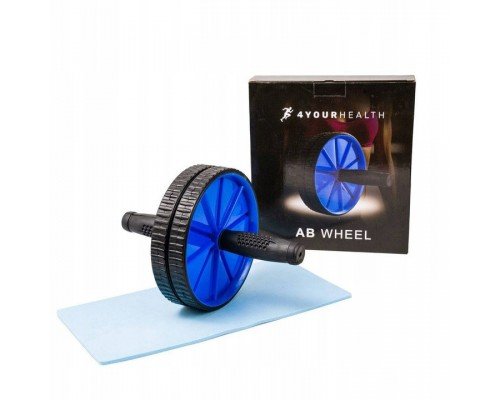 Колесо для пресу подвійне 4yourhealth 0163 Ab Wheel Blue