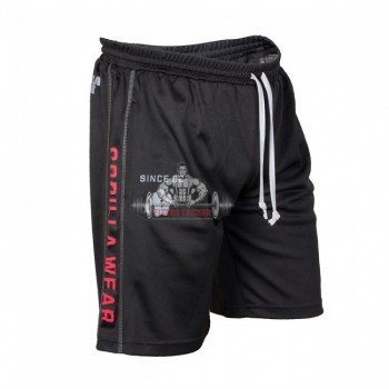 Шорты Functional Mesh Shorts Black/Red оригинальные от Gorilla Wear