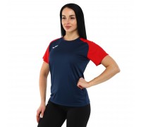 Футболка женская Joma ACADEMY IV 901335-336 XS-L темно-синий-красный Темно-синий-красный