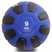 Мяч медицинский медбол Zelart Medicine Ball FI-0898-9 9кг черный-синий