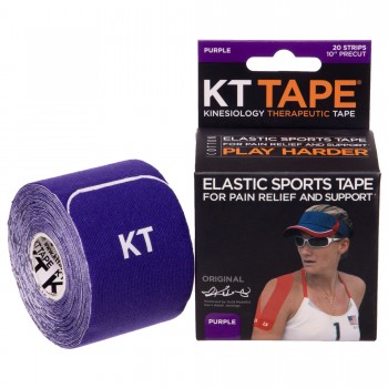 Кинезио тейп преднарезанный для лица и тела Kinesio tape KTTP ORIGINAL SP-Sport BC-4786 20 штук Фиолетовый