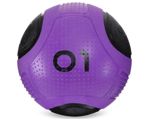 Мяч медицинский медбол Zelart Medicine Ball FI-2620-1 1кг фиолетовый-черный