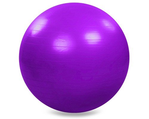 Мяч для фитнеса фитбол глянцевый Zelart FI-1980-65 65см Темно-фиолетовый