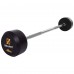 Штанга фиксированная прямая обрезиненная Zelart Rubber Coated Barbell TA-2685-40 длина-95см 40кг черный