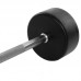 Штанга фиксированная прямая обрезиненная Zelart Rubber Coated Barbell TA-2685-40 длина-95см 40кг черный