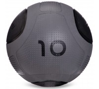 Мяч медицинский медбол Zelart Medicine Ball FI-2620-10 10кг серый-черный