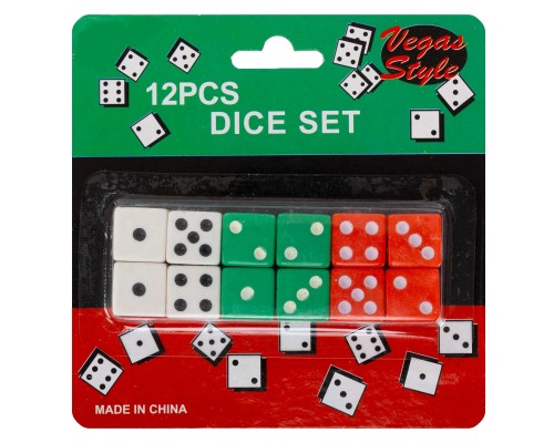 Кости игральные кубики для настольных игр Dice SP-Sport 15125 12 шт разноцветный