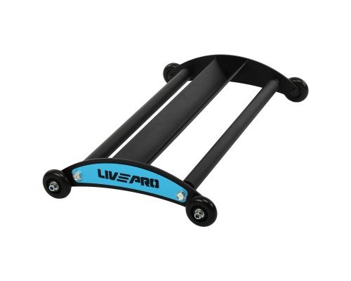 Роллер для ягодичных мышц Glute Ham Roller LiveUp LP8347 размер 66х40,5х10см черный