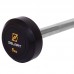 Штанга фиксированная прямая обрезиненная Zelart Rubber Coated Barbell TA-2685-5 длина-95см 5кг черный