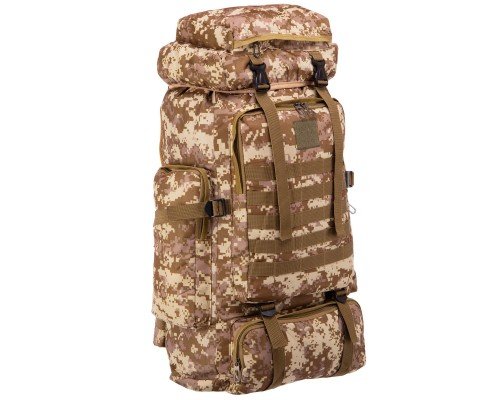 Рюкзак тактический рейдовый SP-Sport TY-9188 размер 58х34х17см 34л Камуфляж коричневый