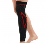 Бандаж эластичный удлинённый компрессионный на голень и колено Knee compression sleeve SIBOTE ST-7218 1шт