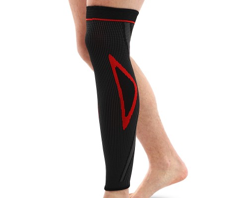 Бандаж эластичный удлинённый компрессионный на голень и колено Knee compression sleeve SIBOTE ST-7218 1шт