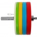 Бамперные диски полиуретановые Bumper Plates LiveUp LP8027-5 ø50.5мм 5кг белый-черный