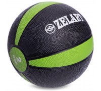 Мяч медицинский медбол Zelart Medicine Ball FI-5122-2 2кг черный-зеленый