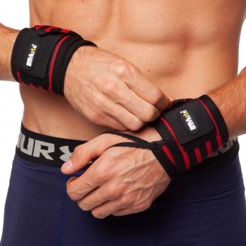 Бинты кистевые для жима STRENGTH WRIST WRAPS MUTE 9905-1 2шт