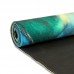 Коврик для йоги Льняной (Yoga mat) Record FI-7157-3 размер 183x61x0,3см принт Зимородки и Лотос