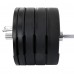 Бамперные диски резиновые Bumper Plates LiveUp LP8331-10 ø50.5мм 10кг черный