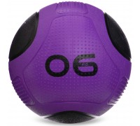 Мяч медицинский медбол Zelart Medicine Ball FI-2620-6 6кг фиолетовый-черный