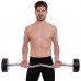 Штанга фиксированная изогнутая полиуретановая Zelart Urethane Barbell TA-2690-35 длина-110см 35кг черный-салатовый