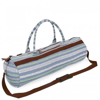 Сумка для йога коврика KINDFOLK Yoga bag SP-Sport FI-6969-6 серый-синий