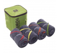 Комплект полотенец спортивных Water Sports TOWEL 4Monster BT-TWT 4шт Темно-зеленый