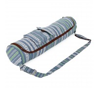 Сумка для йога коврика KINDFOLK Yoga bag SP-Sport FI-8362-3 серый-синий