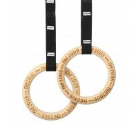 Кольца гимнастические для Кроссфита WOODEN GYM RINGS EZOUS E-02 d-32мм