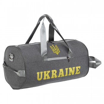 Сумка спортивная Бочонок UKRAINE GA-0155-UKR Серый