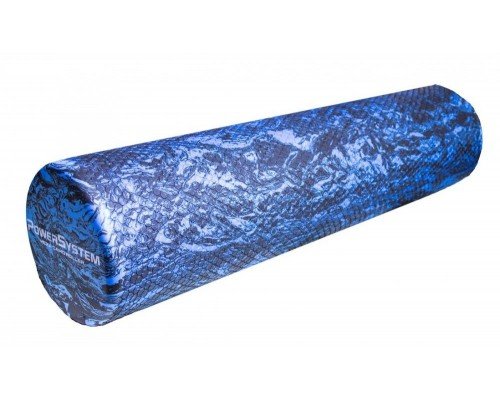 Масажний ролик (роллер) гладкий Power System PS-4089 Hexa Camo Roller Black/Blue (90x15см.)