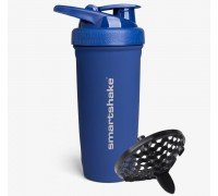 Шейкер спортивний SmartShake металевий Reforce Stainless Steel 30oz/900ml Navy Blue